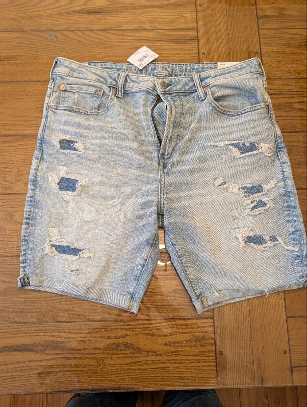 American Eagle Mens Jean Shorts at Knee Air Flex + Size 38